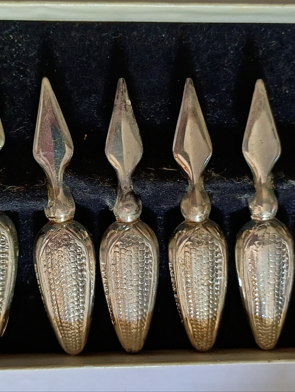 Vintage Silver Plated Corn Cob Holders